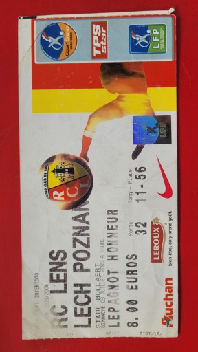 Bilet RC Lens - - Lech Poznań