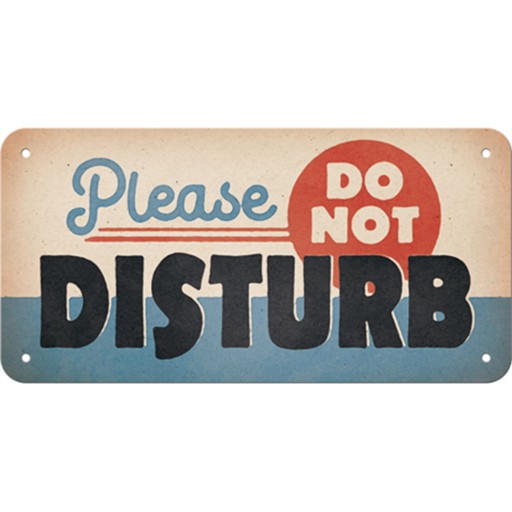 METALOWA ZAWIESZKA DO NOT DISTURB NIE PRZESZKADZAĆ