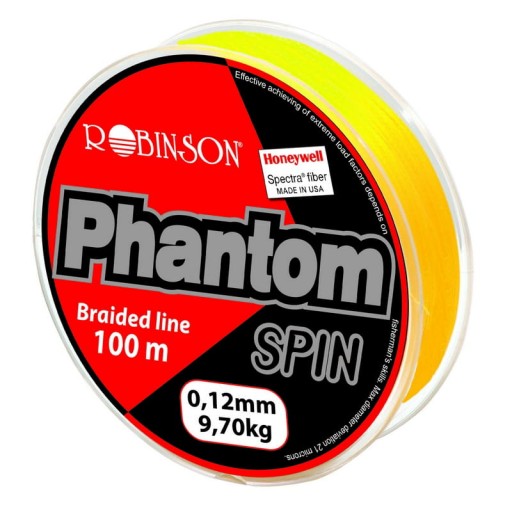 plecionka ROBINSON Phantom żółta - dł.100m 0,18mm