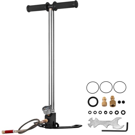 Pompka ręczna 4500PSI srebrny