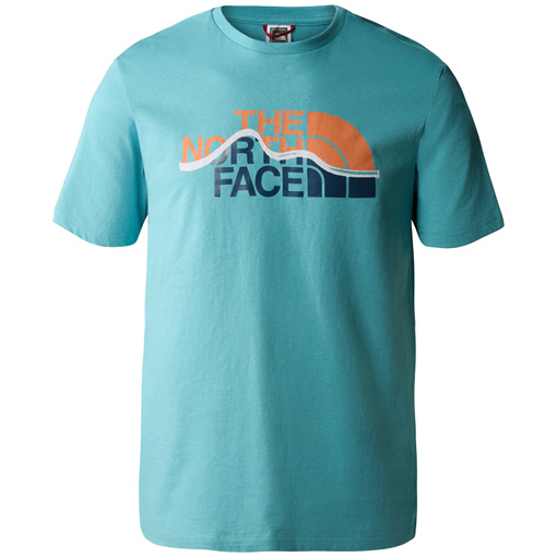 KOSZULKA THE NORTH FACE M MOUNTAIN LINE TEE MĘSKA TURKUSOWY XXL