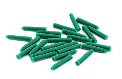 NABOJE ZIELONE DO PIÓR 25 SZT.STANDARD TYP PELIKAN