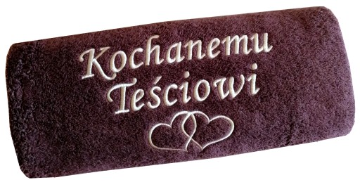 Prezent DLA TEŚCIOWEJ, TEŚCIA ręcznik z HAFT imię