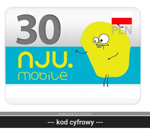 Doładowanie Nju Mobile 30zł