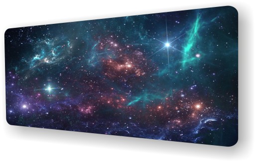 Ochronna mata 90x45cm na biurko kosmos gwiazdy