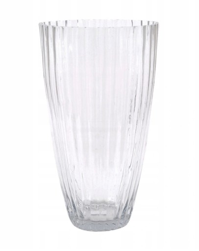 WAZON SZKLANY PRZEZROCZYSTY 37x20x10cm BEZBARWNY
