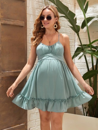 Shein xpm MINI SUKIENKA WIĄZANA FALBANA NF9 M