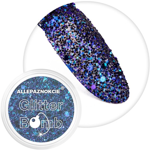 Пудра для ногтей GLITTER BOMB Blue Effect № 06 SEOL