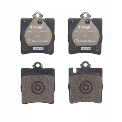 Klocki tuning BREMBO tył MERCEDESC CL203, C T-MODE