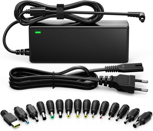 SUNYDEAL Uniwersalna zasilacz ładowarka do notebooka laptopa 90w 15 wtyczek