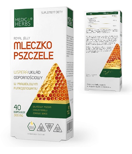 Mleczko Pszczele 40kaps, Medica Herbs