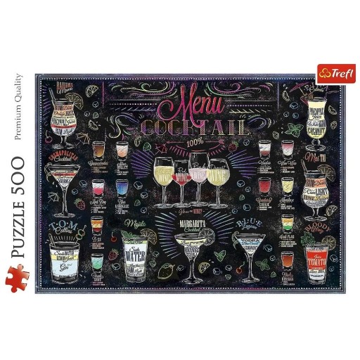 Puzzle 500 elementów. Karta drinków