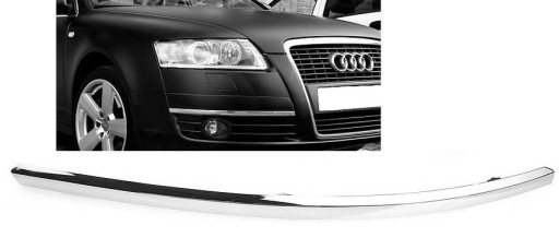 PRAWA listwa chromowana w zderzaku AUDI A6 C6
