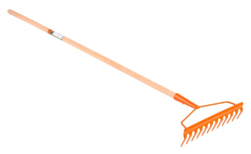 GRABIE METALOWE 12 ZĘBÓW 140 CM Z TRZONKIEM