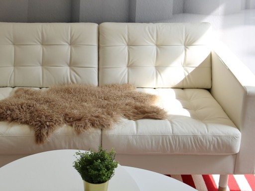 Skóra owcza - TYBETAŃSKA Cappuccino 100-110cm