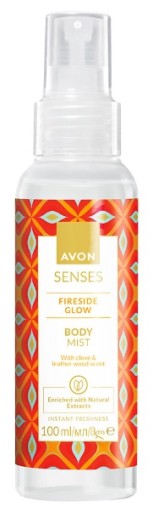 AVON MGIEŁKA FIRESIDE GLOW do ciała goździki akordy skórzano drzewne