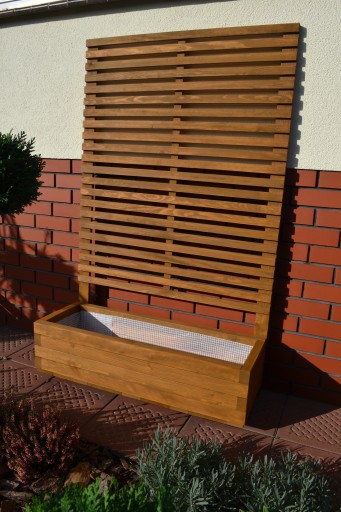 PERGOLA DREWNIANA Z DONICZKĄ DREWNIANĄ