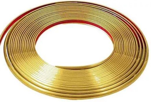 8 metrów LISTWY OZDOBNE TAŚMA ZŁOTA GOLD 9 MM