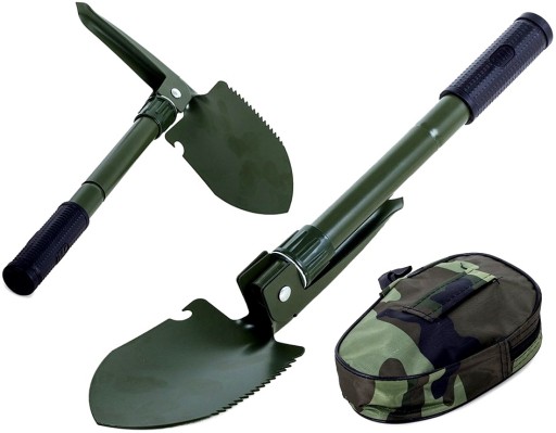 SOLIDNA SAPERKA ŁOPATKA KILOF OTWIERACZ SURVIVAL