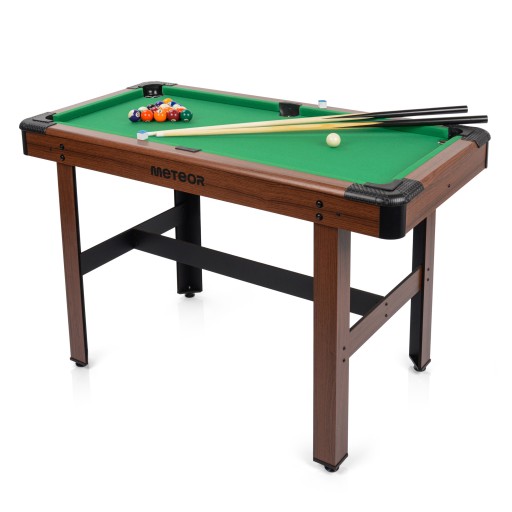STÓŁ DO BILARDA MINI BILARD METEOR POOL 4FT z akcesoriami 122x61x76cm