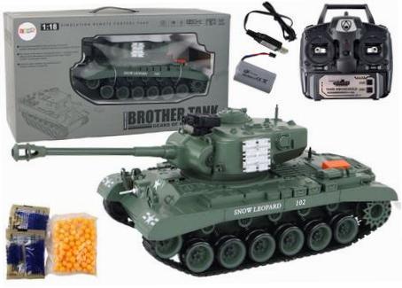 Czołg Leopard R/C Armata 1:18 szary