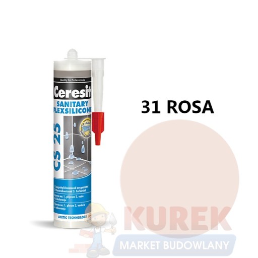 SILIKON SANITARNY CERESIT CS25 ROSA 280ML