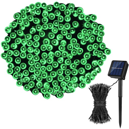 słoneczne diody led string 100 świateł Biały