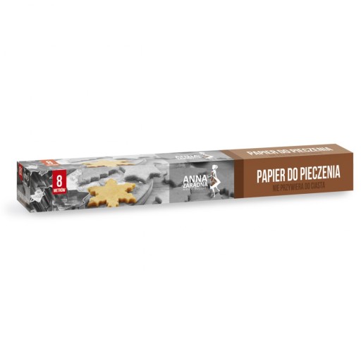 Anna Zaradna Papier do pieczenia brązowy 8 m box