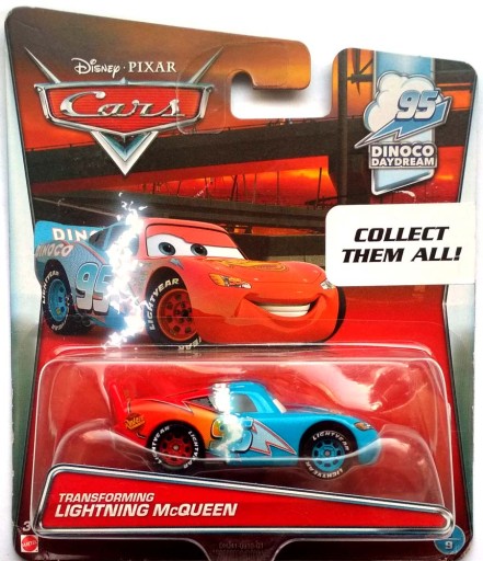 MATTEL CARS AUTA TRANSFORMING ZYGZAK McQUEEN 1:55 NOWY !!!