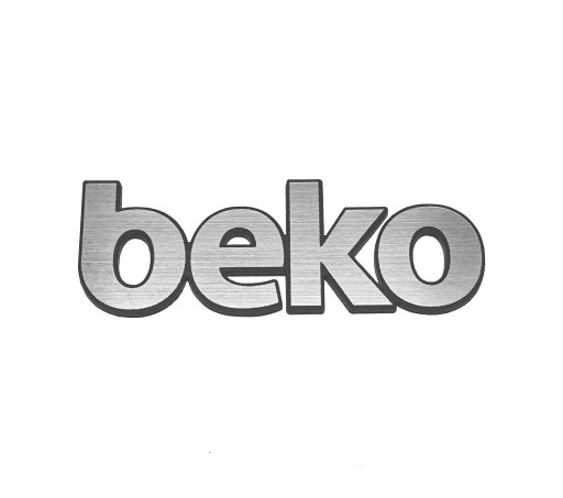Naklejka Emblemat BEKO srebrna 55x20mm