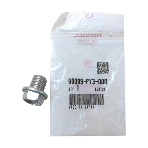 KOREK SPUSTOWY OLEJU HONDA 90009-PY3-000 oryginał