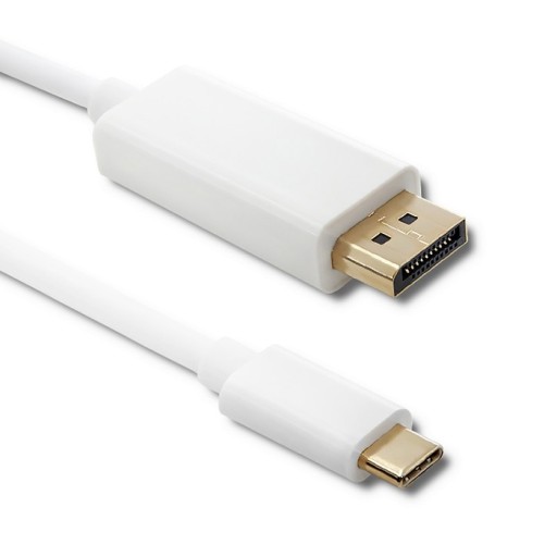Qoltec DisplayPort Alternate mode | USB 3.1 typ C męski | Displayport męski