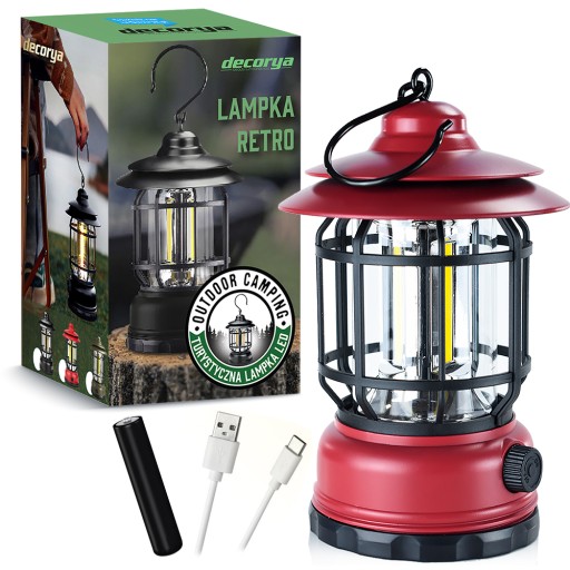LAMPA SURWIWALOWA COB LED UCHWYT USB C Ładowanie