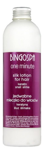 BingoSpa Jedwabne mleczko do włosów 280 g