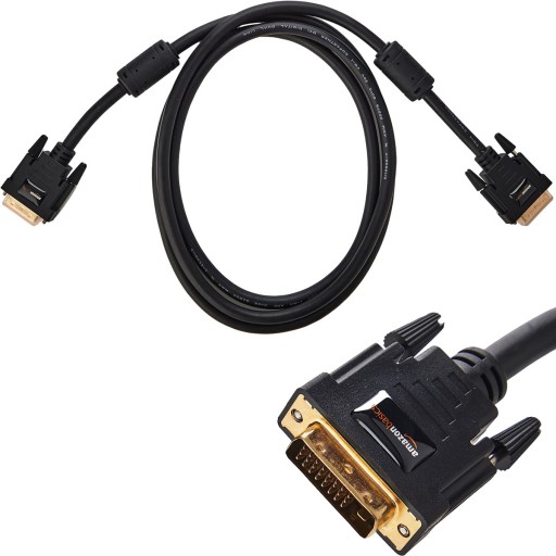KABEL DVI DVI 0,9 m HDTV PRZEWÓD POZŁACANE STYKI DO MONITORA CZARNY