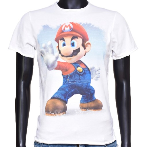 MĘSKI T-SHIRT KOSZULKA WŁOSKA MARIO BROS ITALY L