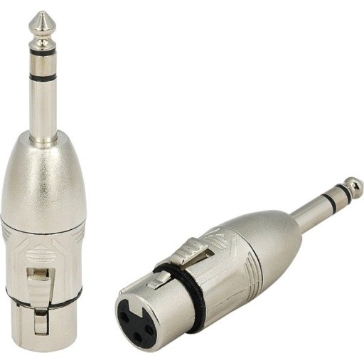 Przejściówka XLR f - Jack 6,3 - Adapter Roxtone RA3XFJM