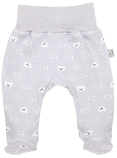 PÓŁŚPIOCHY BEZUCISKOWE r.68 GREY BABY BEAR /51/