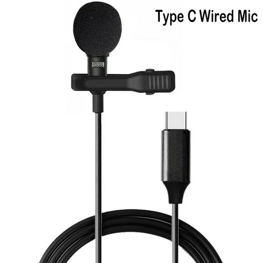 Wireless Lavalier Microphone For iPhone Android Phones iPad Video Camera