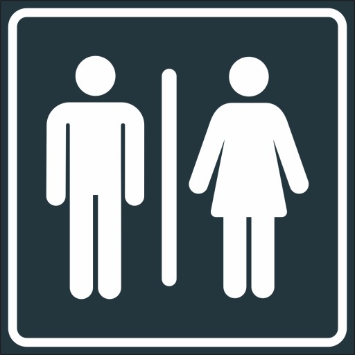 TOALETA MĘSKA DAMSKA TABLICZKA PIKTOGRAM WC ALU