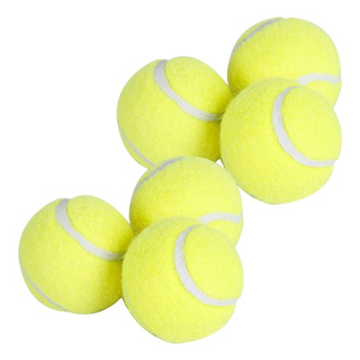 6Pcs Tennis Balls High Bounce Practice Training Outdoor Elasticity Durable