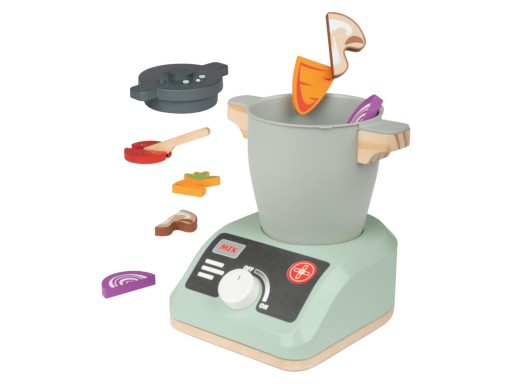 PLAYTIVE Lidlomix robot kuchenny drewniana zabawka w stylu Monsieur PREMIUM