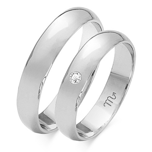 ZŁOTE OBRĄCZKI ŚLUBNE PRÓBA 585 DIAMENT M.JOPEK