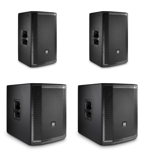 JBL 2x PRX812W + 2x PRX815XLFW - zestaw nagłośnieniowy