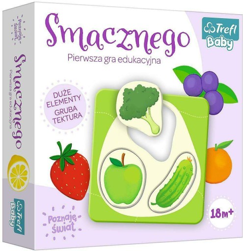 GRA EDUKACYJNA UKŁADANKA SMACZNEGO TREFL BABY