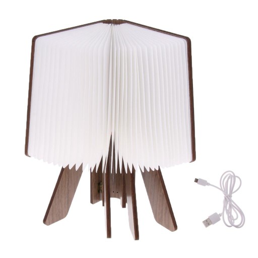 USB Akumulator 4,5 W Drewniany Składany LED S
