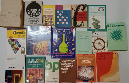 Chemia zestaw książek do nauki chemii x18 studia matura egzaminy liceum
