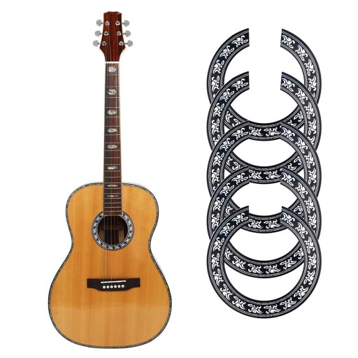 Wkładka Naklejka na gitarę klasyczną Sound Hole Rozeta Naklejka na
