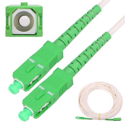 Kabel patchcord światłowód SM SC/APC-SC/APC 15m