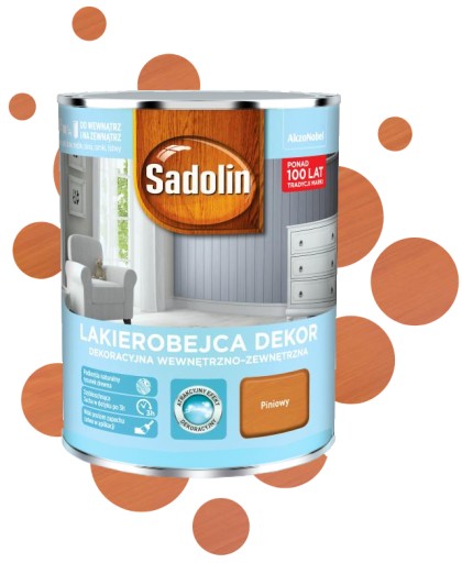 Sadolin Lakierobejca do drewna DEKOR Piniowy 1L